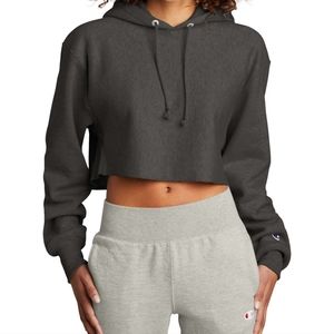 REVERSE WEAVE® CROPPED CUT-OFF HOODIE
